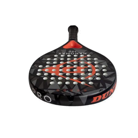Dunlop Sports Nanomax Pro Padel Racket, Black/Red