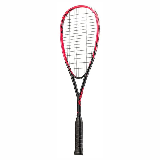 HEAD Cyber Pro Squash Rqcquet, Colour - Red/Black (Strung)
