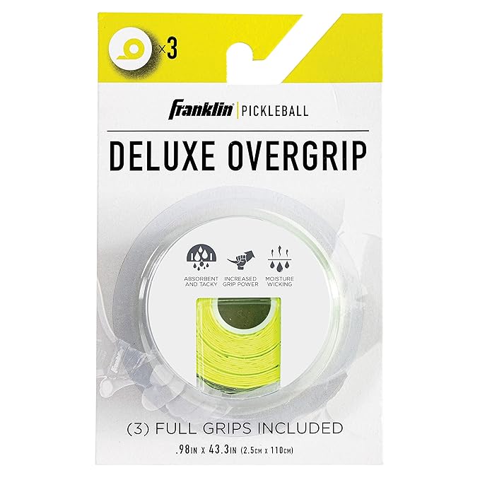 Franklin Sports Pickleball Paddle Overgrips - Provides Extra Grip - Slight Tackiness - Durable & Strong