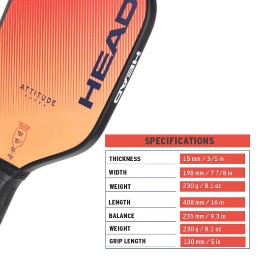 HEAD Attitude Suprm Pickleball Paddle