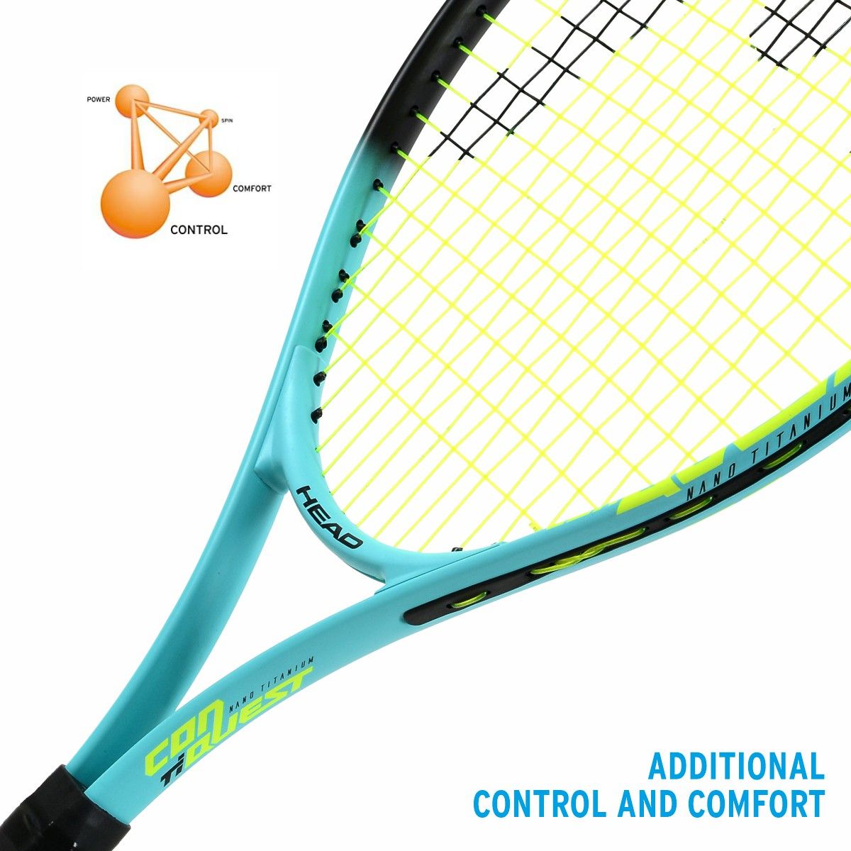 HEAD Ti. Conquest Tennis Racquet (Strung)