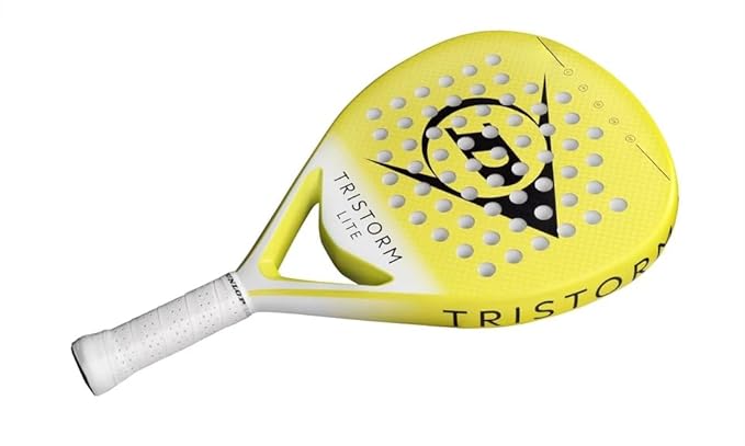 Dunlop Sports Tristorm Lite Padel Racket, Yellow/Black V25