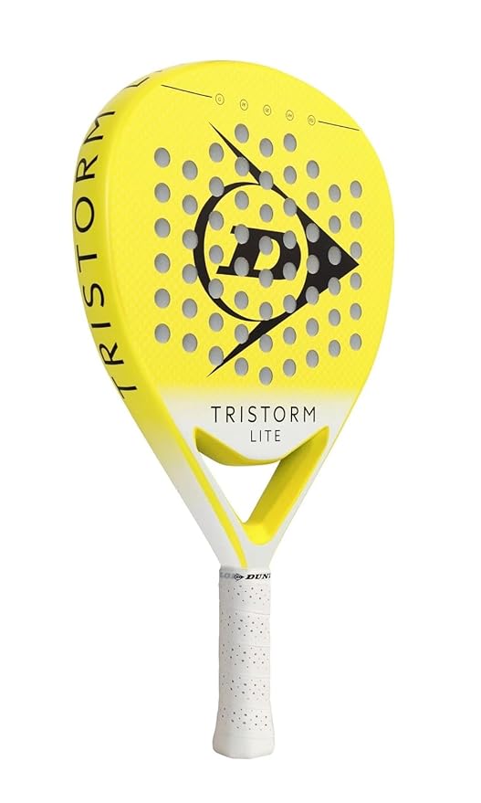 Dunlop Sports Tristorm Lite Padel Racket, Yellow/Black V25
