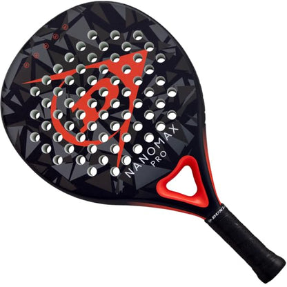Dunlop Sports Nanomax Pro Padel Racket, Black/Red