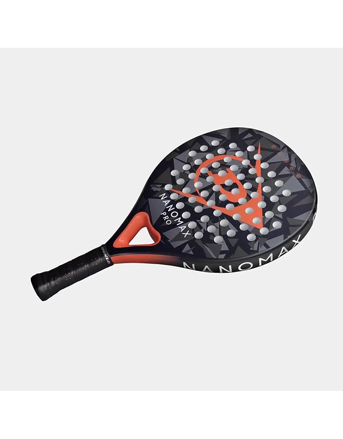 Dunlop Sports Nanomax Pro Padel Racket, Black/Red