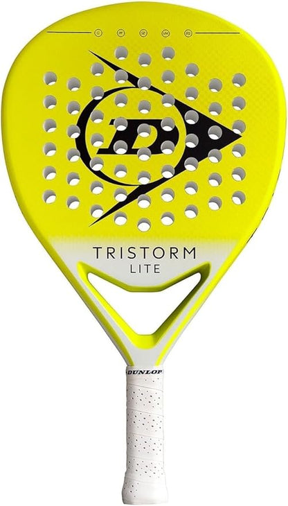 Dunlop Sports Tristorm Lite Padel Racket, Yellow/Black V25