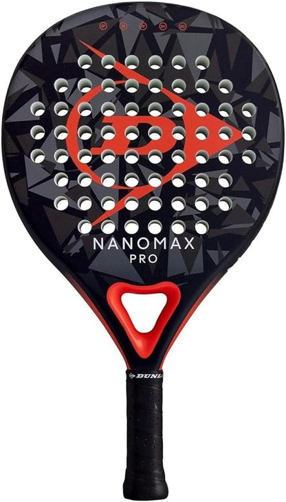 Dunlop Sports Nanomax Pro Padel Racket, Black/Red