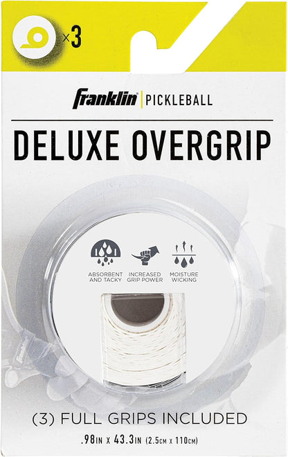 Franklin Sports Pickleball Paddle Overgrips - Provides Extra Grip - Slight Tackiness - Durable & Strong