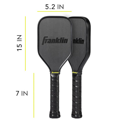 Franklin Sports Sweet Spot Training Pickleball Paddle - Pickleball Trainer Practice Paddle with Extra Long Handle - Sweet Spot Shot Mini Paddle Head Paddle for Swing Training