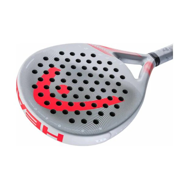 HEAD ZEPHYR UL 2023 PADEL RACQUET (GREY/RED)