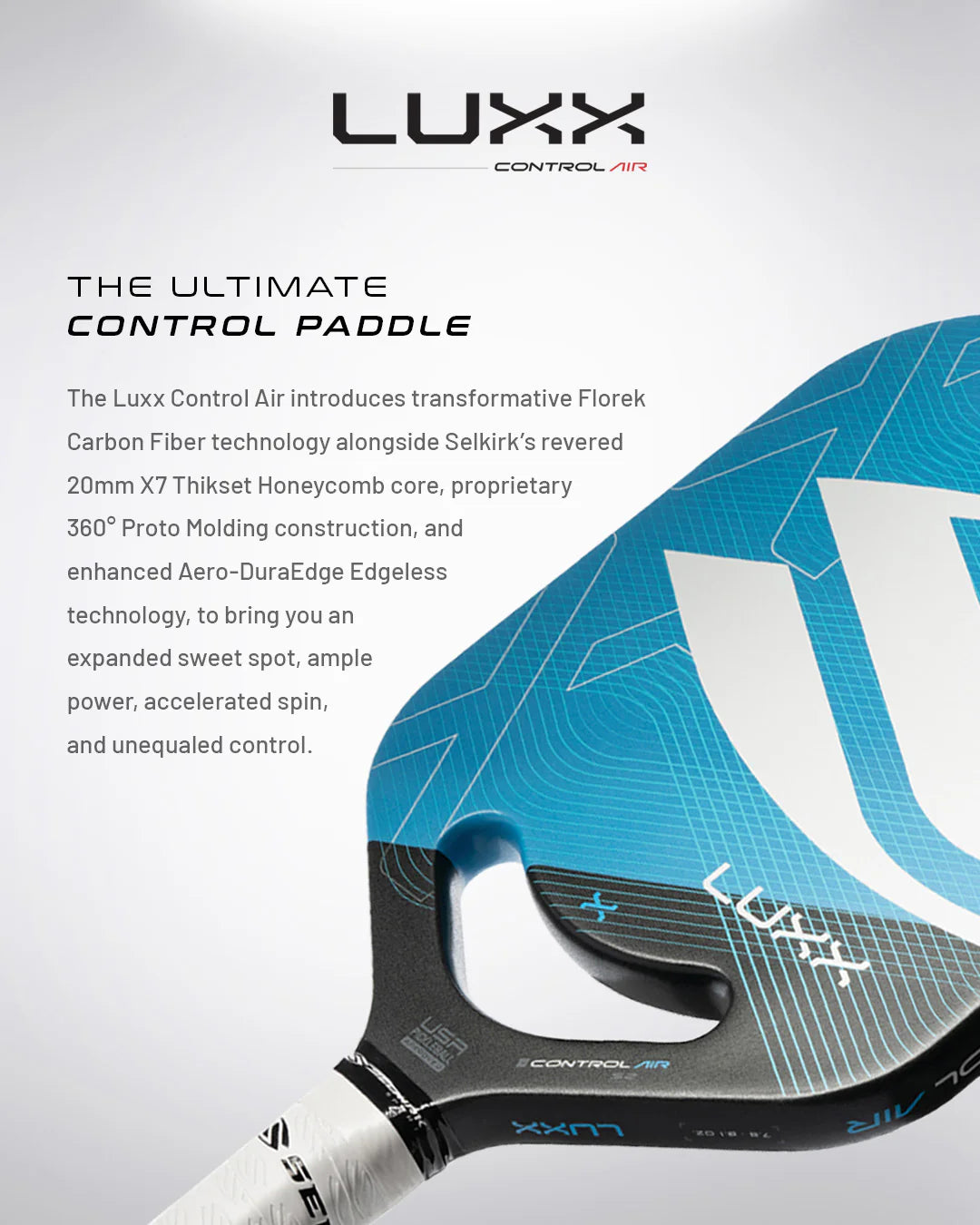 Selkirk SLK LUXX Control Air Invikta Pickleball Paddle