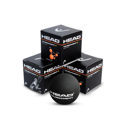 HEAD TOURNAMENT SQUASH BALL (3 PCS) - Baseline Sports