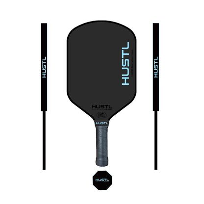 HUSTL LEGEND RAW CARBON 16MM PICKLEBALL PADDLE - Baseline Sports