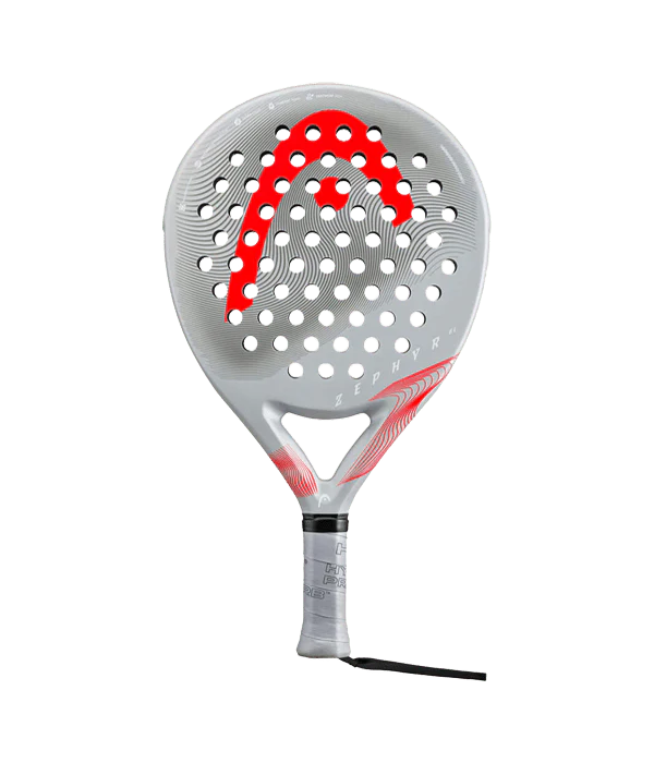 HEAD ZEPHYR UL 2023 PADEL RACQUET (GREY/RED)